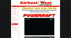 Desktop Screenshot of airboatwest.com